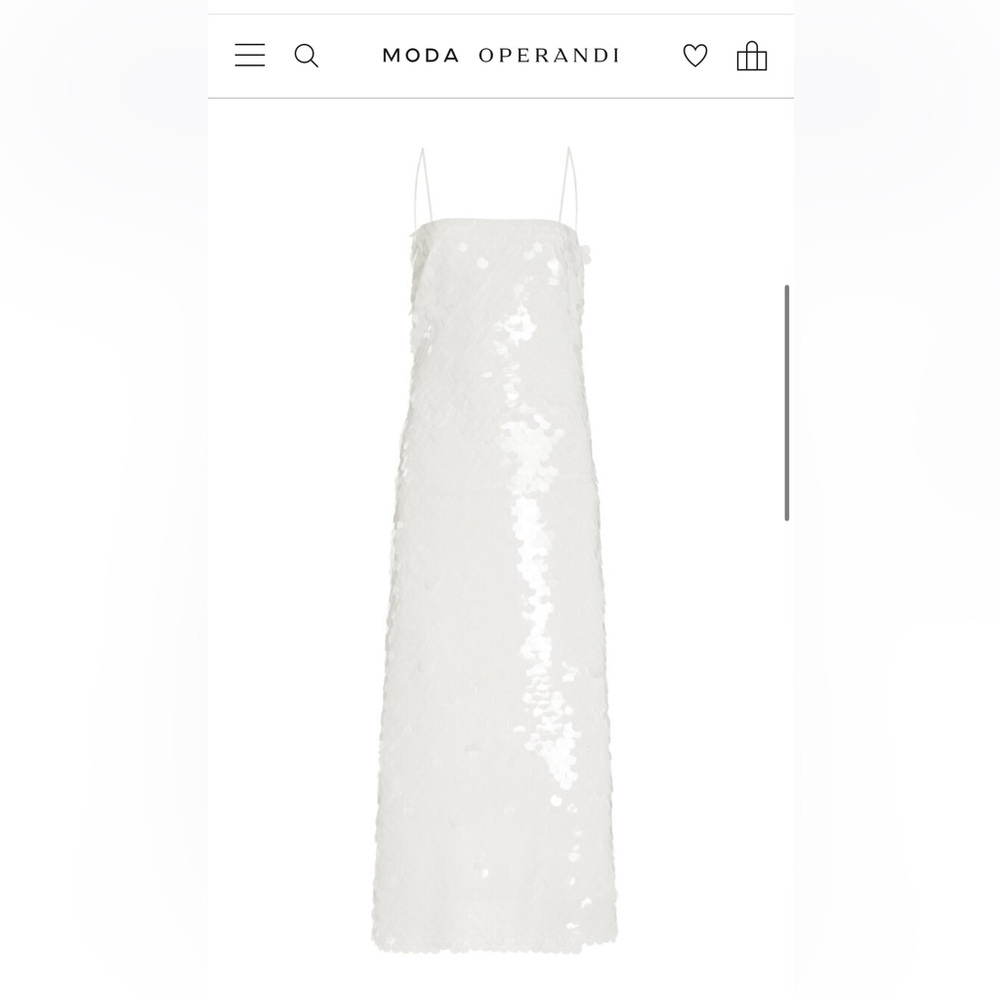 The New Arrivals Ilkyaz Ozel- Phoenix Sequined Midi Dress. Size 34